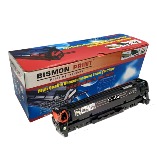 ตลับหมึกเทียบเท่า Toner Cartridge Compatible HP CE410A Black, HP 305A Remanufactured
